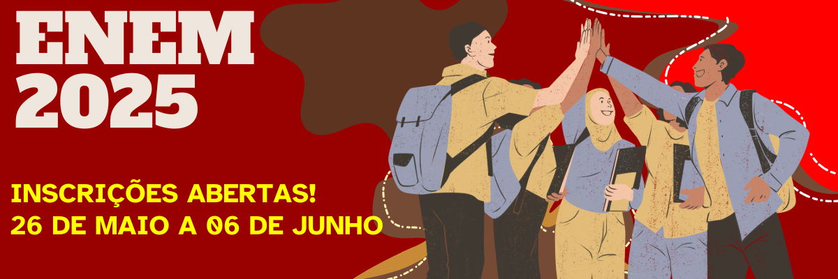 Inicia hoje as inscrições para o ENEM 2025!